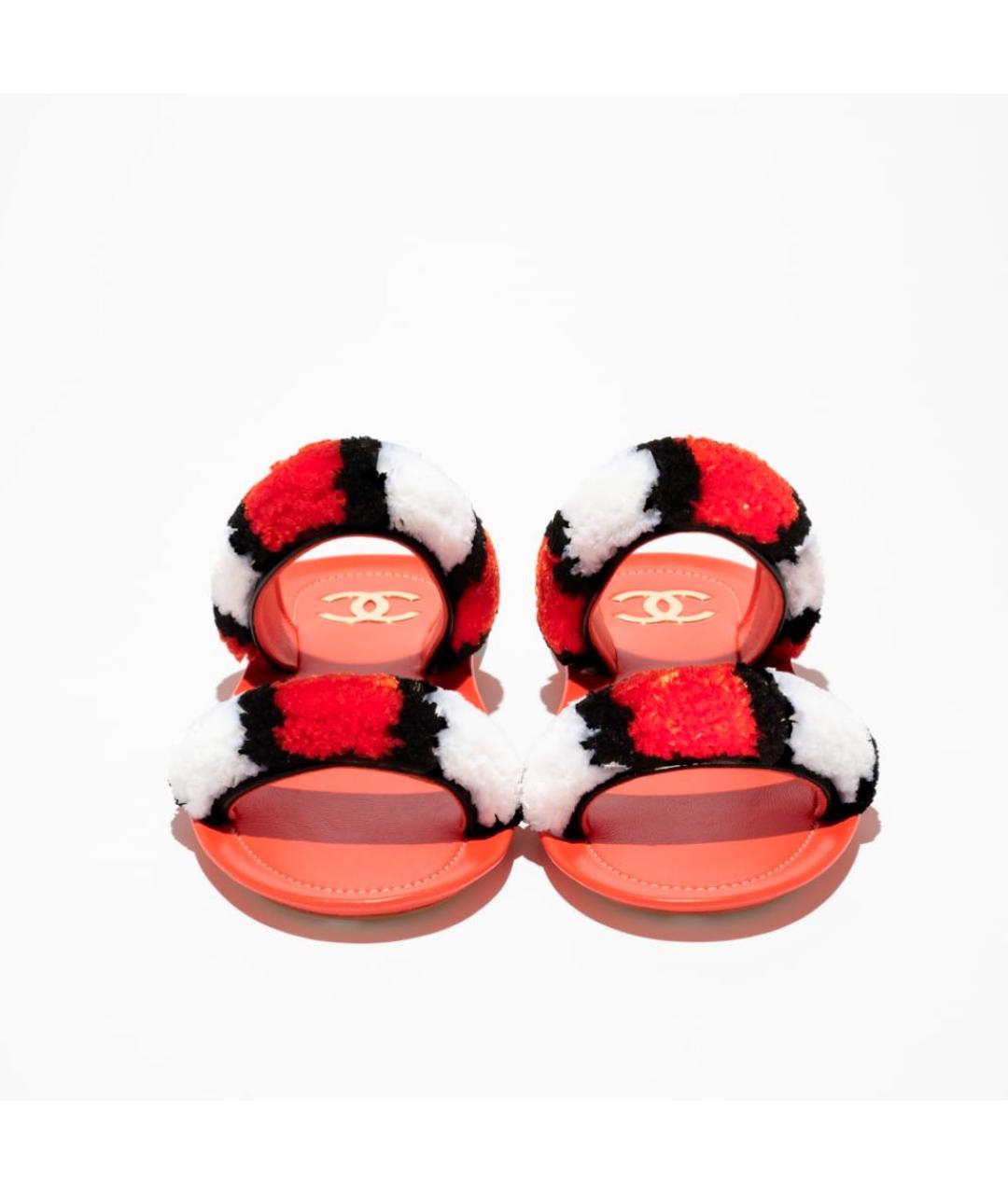 CHANEL Оранжевое сандалии, фото 2