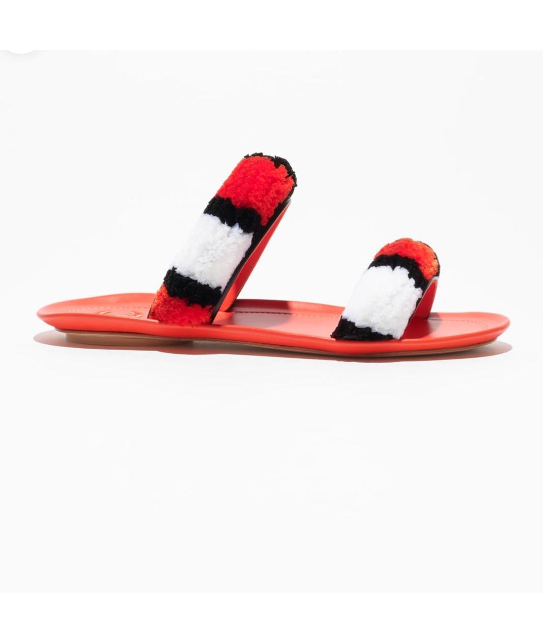 CHANEL Оранжевое сандалии, фото 4