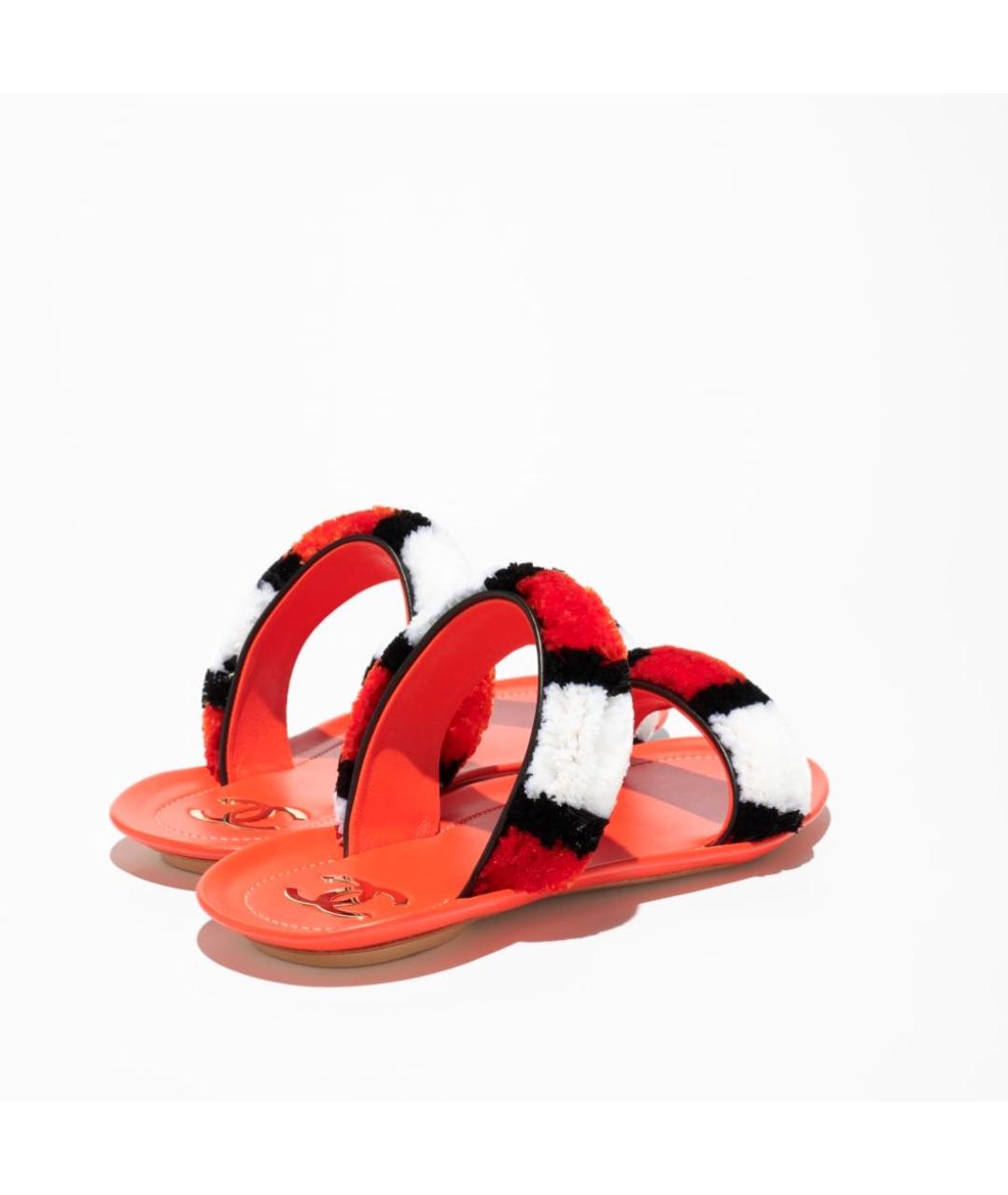 CHANEL Оранжевое сандалии, фото 3