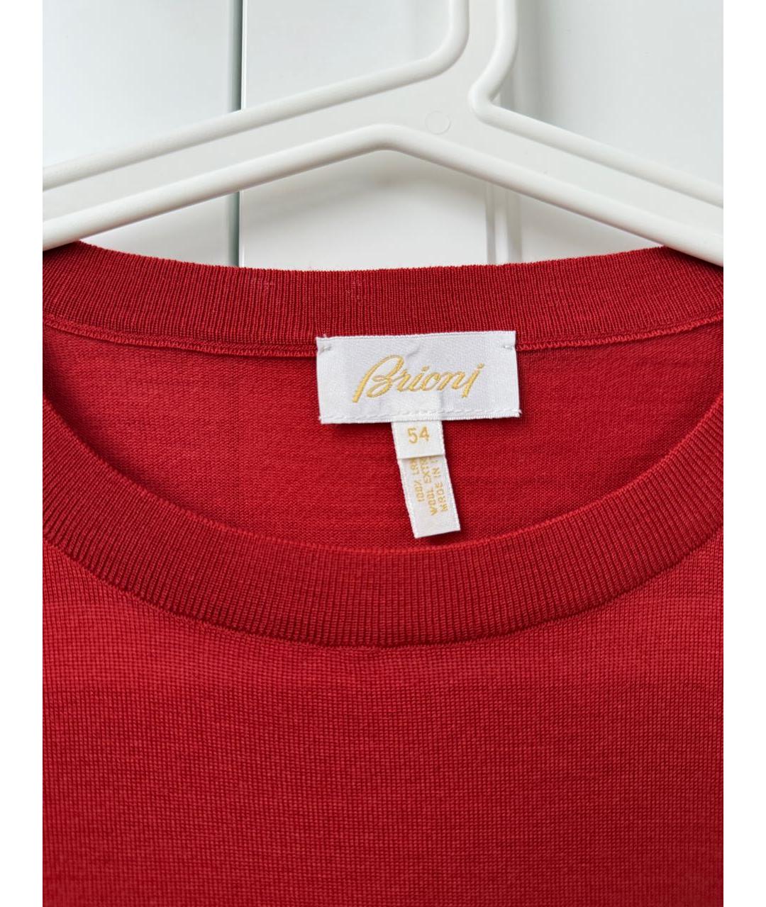 BRIONI Красная хлопковая водолазка, фото 3