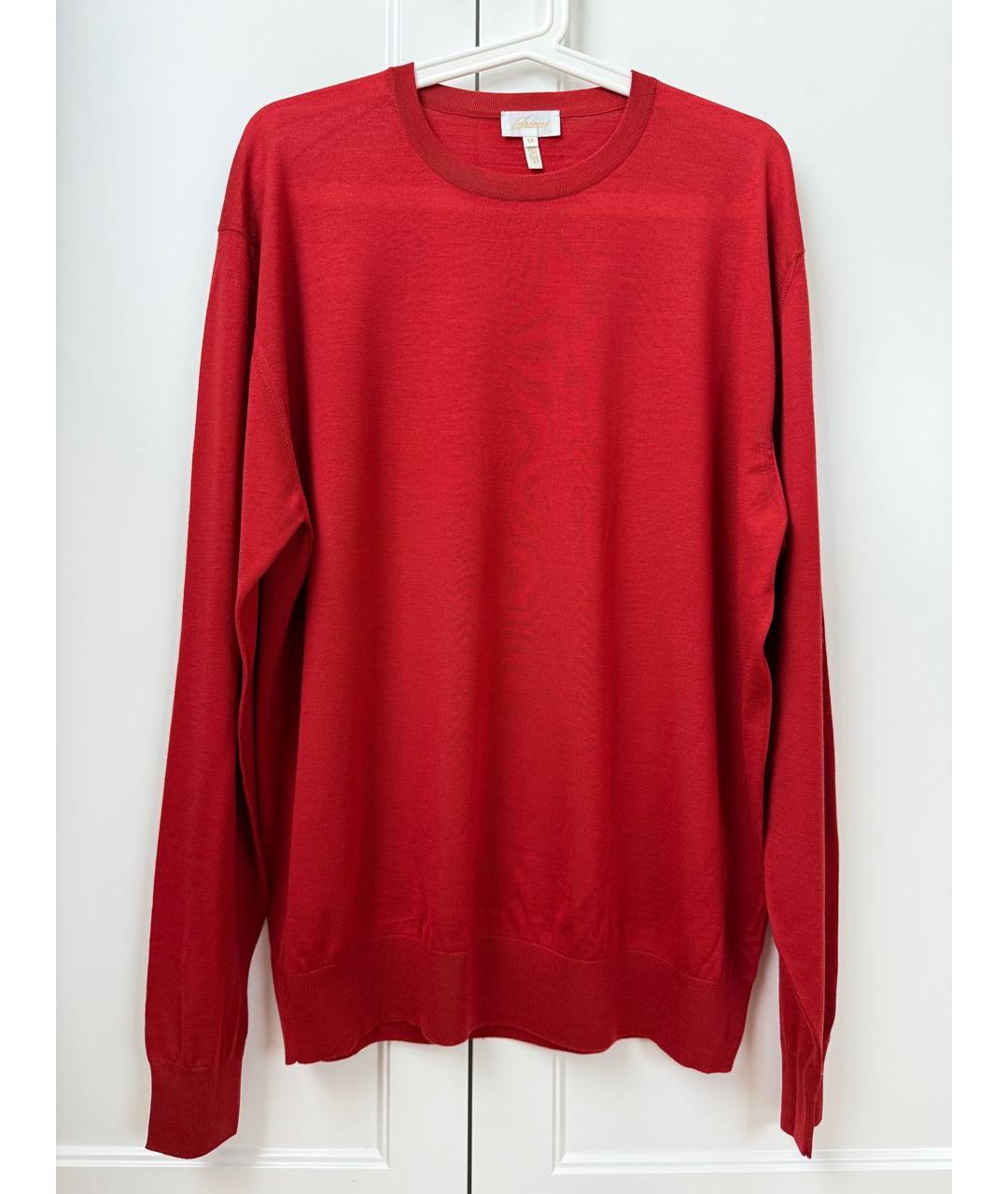 BRIONI Красная хлопковая водолазка, фото 5