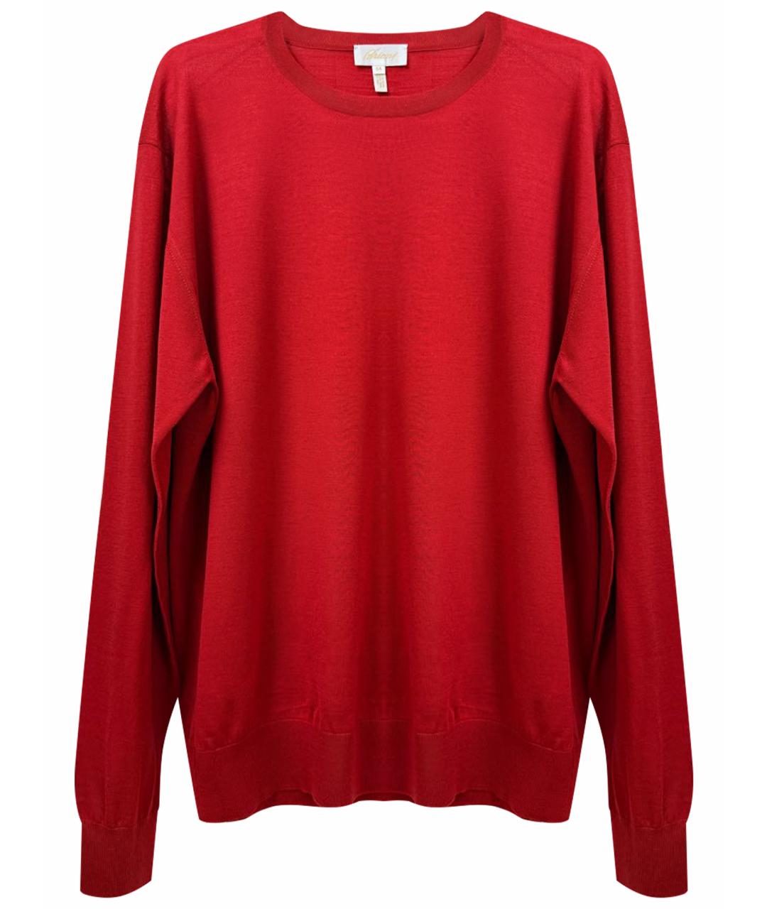 BRIONI Красная хлопковая водолазка, фото 1