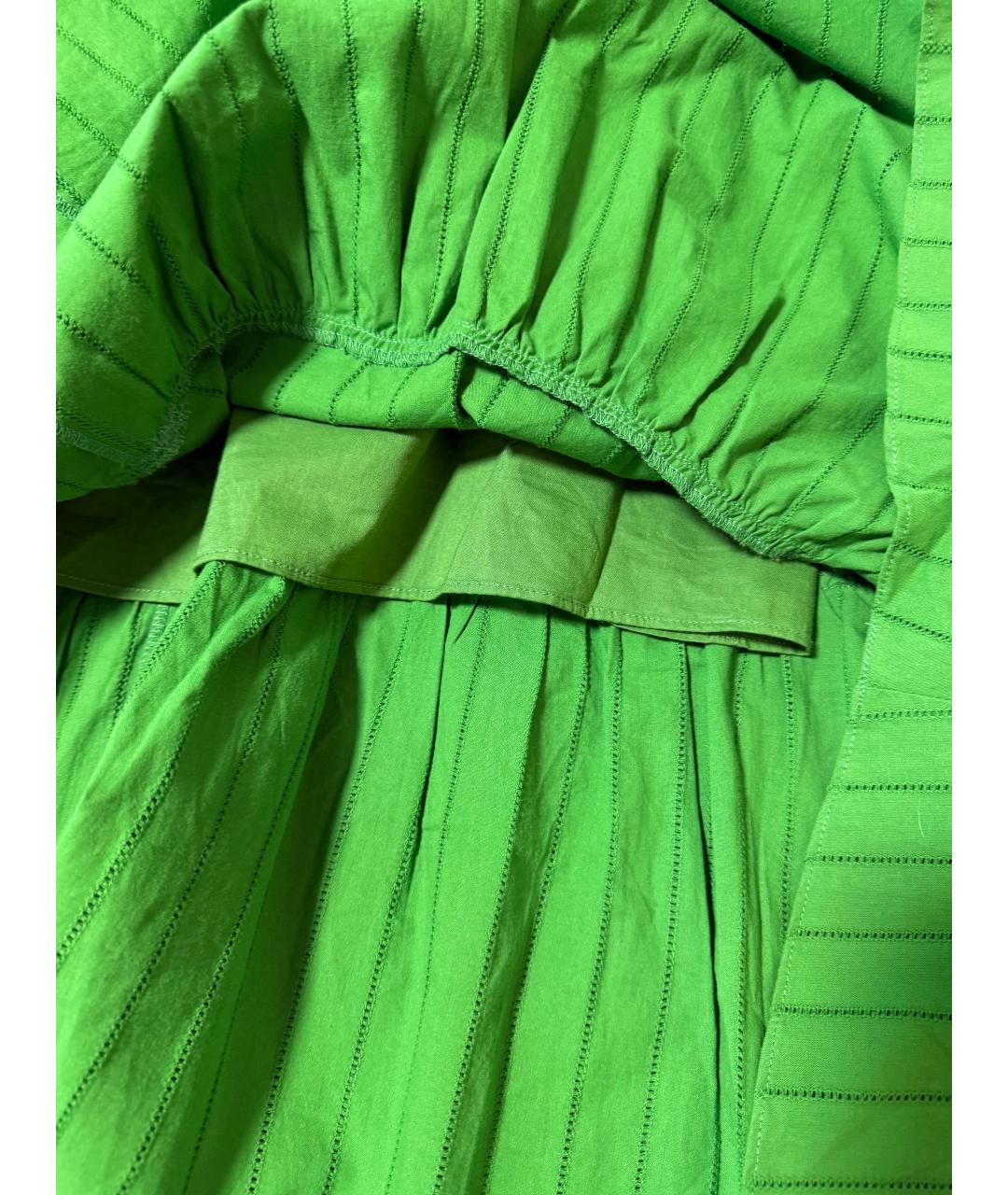 MICHAEL MICHAEL KORS Зеленый хлопковый сарафан, фото 5