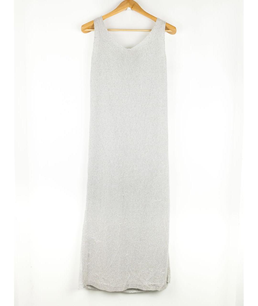 PANICALE Серое льняное платье, фото 2