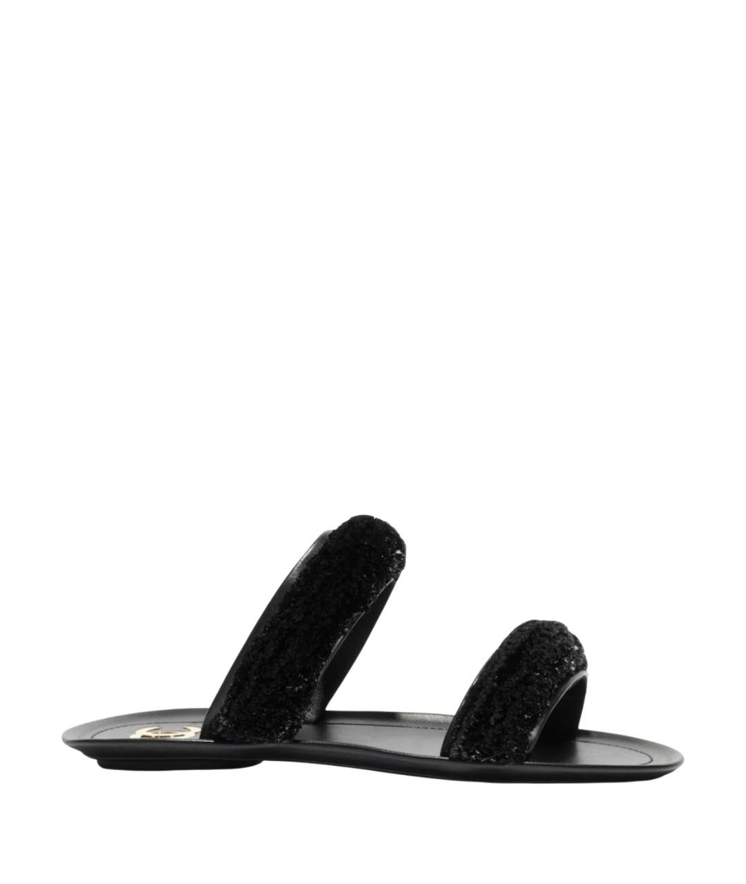 CHANEL Черные сандалии, фото 1