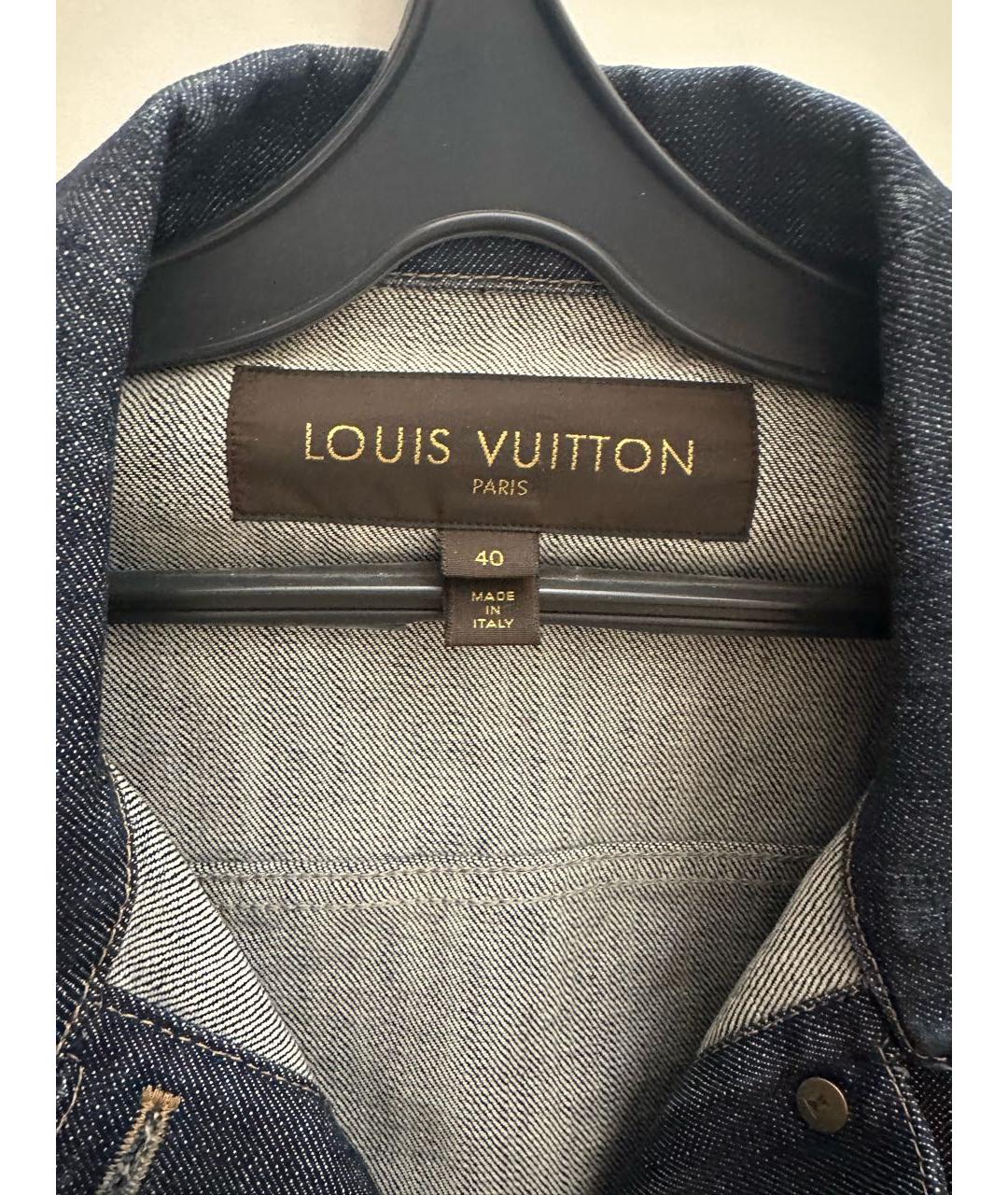 LOUIS VUITTON Темно-синяя деним куртка, фото 2