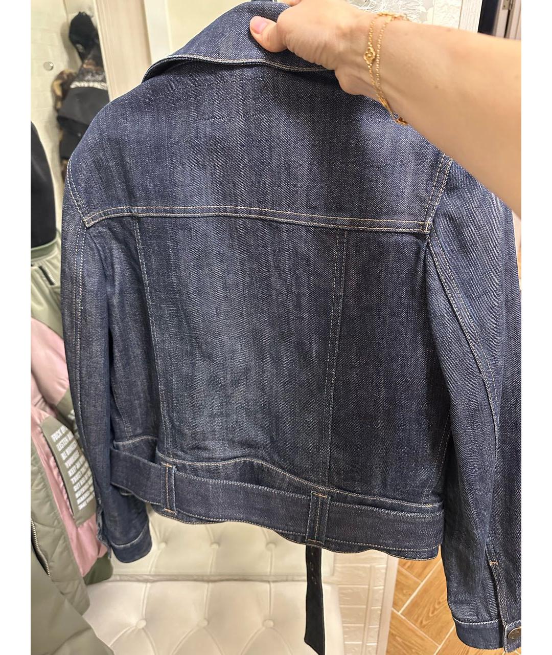LOUIS VUITTON Темно-синяя деним куртка, фото 7