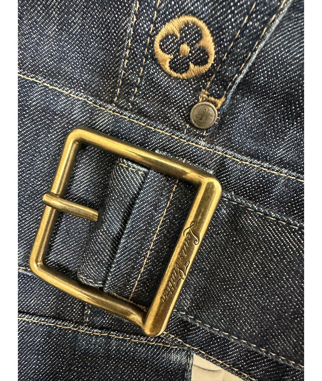 LOUIS VUITTON Темно-синяя деним куртка, фото 5