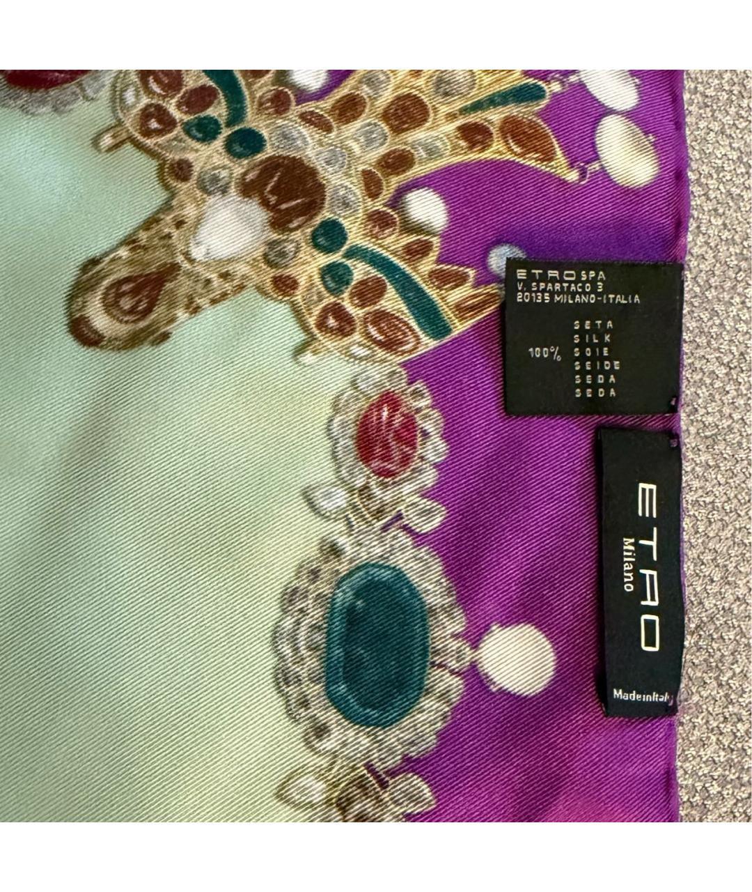 ETRO Мульти шелковый шарф, фото 2