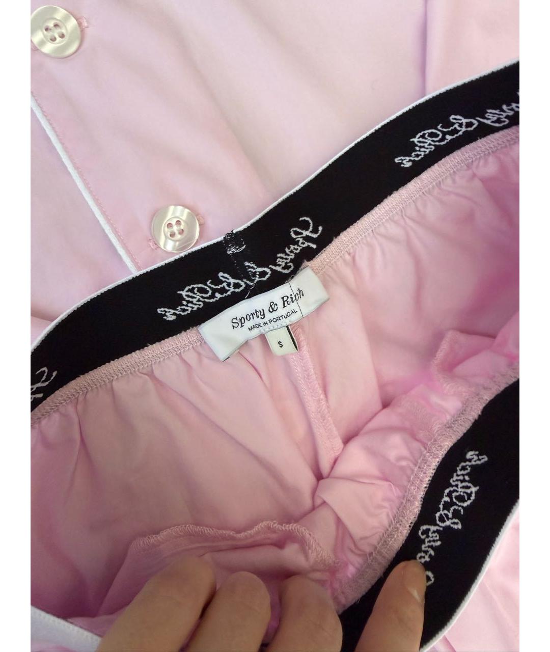 SPORTY AND RICH Розовый костюм с брюками, фото 4