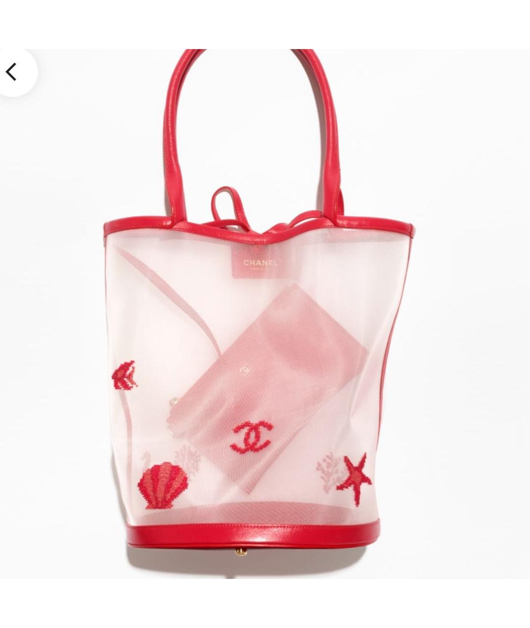 CHANEL Красная сумка через плечо, фото 6