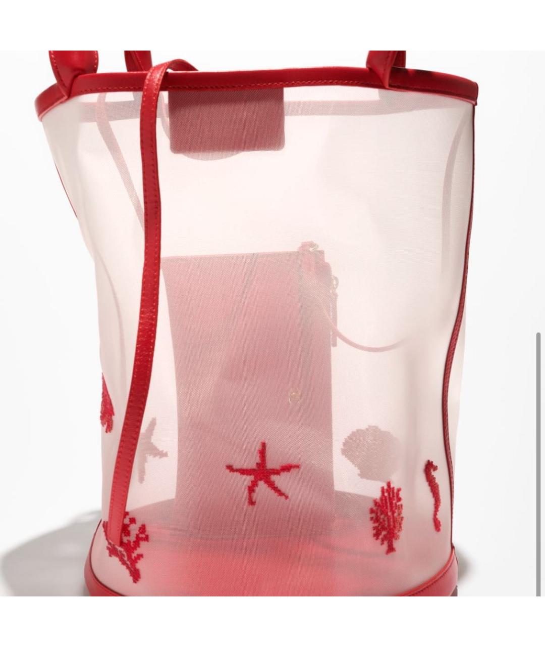 CHANEL Красная сумка через плечо, фото 4