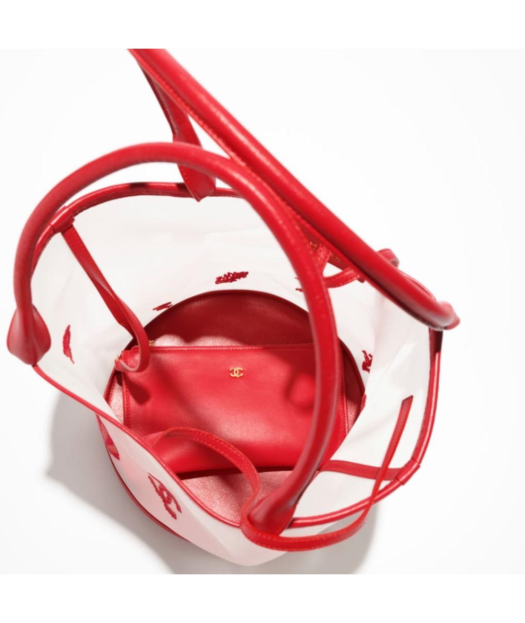 CHANEL Красная сумка через плечо, фото 3