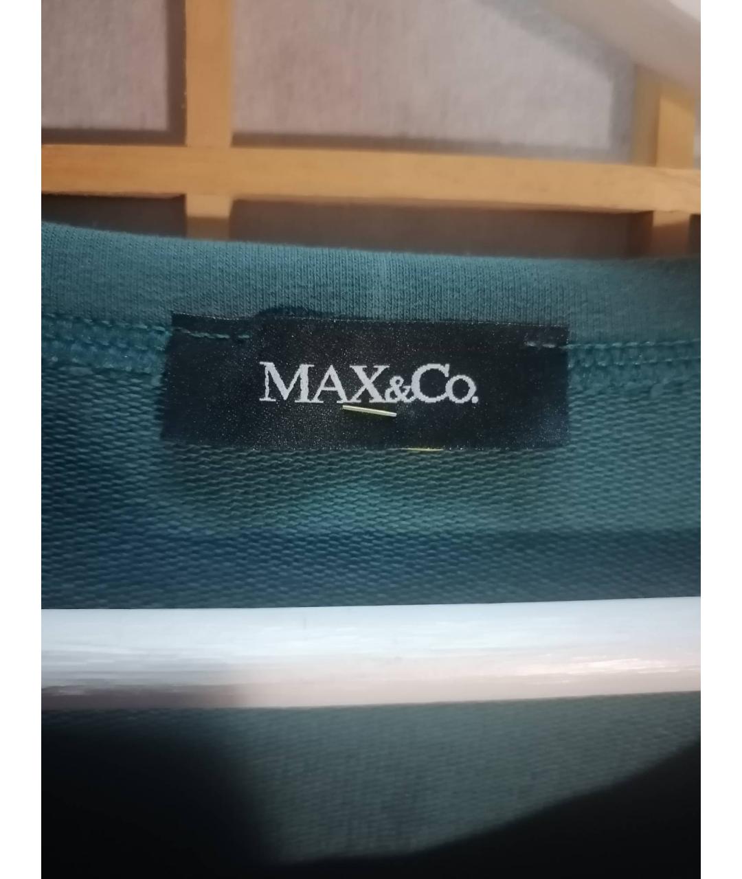 MAX&CO Зеленый хлопко-эластановый джемпер / свитер, фото 3