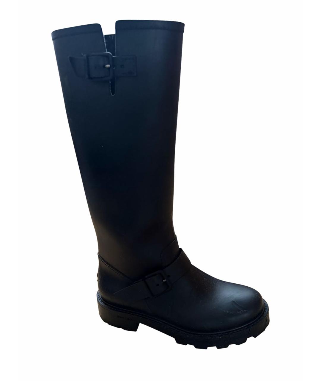 JIMMY CHOO Черные резиновые сапоги, фото 1