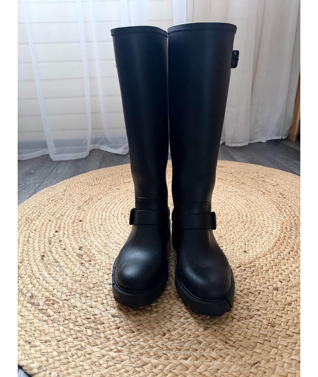 JIMMY CHOO Черные резиновые сапоги, фото 2