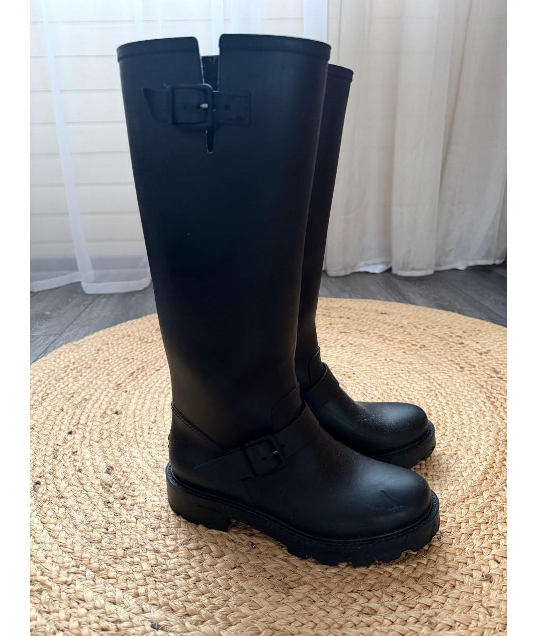 JIMMY CHOO Черные резиновые сапоги, фото 8