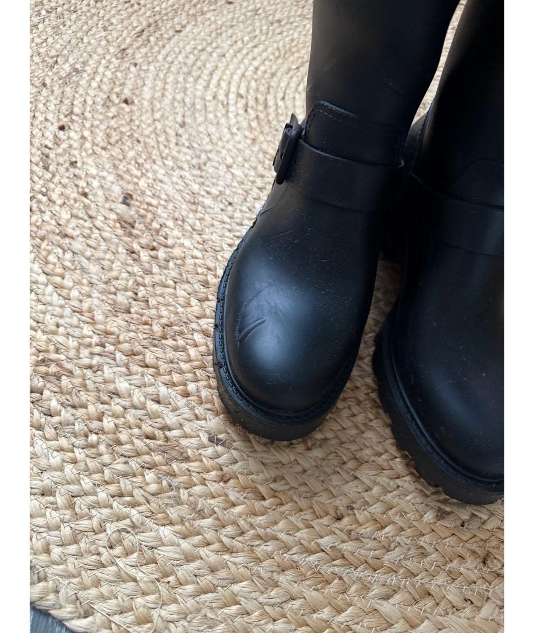 JIMMY CHOO Черные резиновые сапоги, фото 3