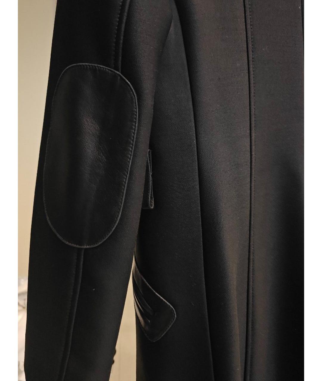 ESCADA Черное шерстяное пальто, фото 5