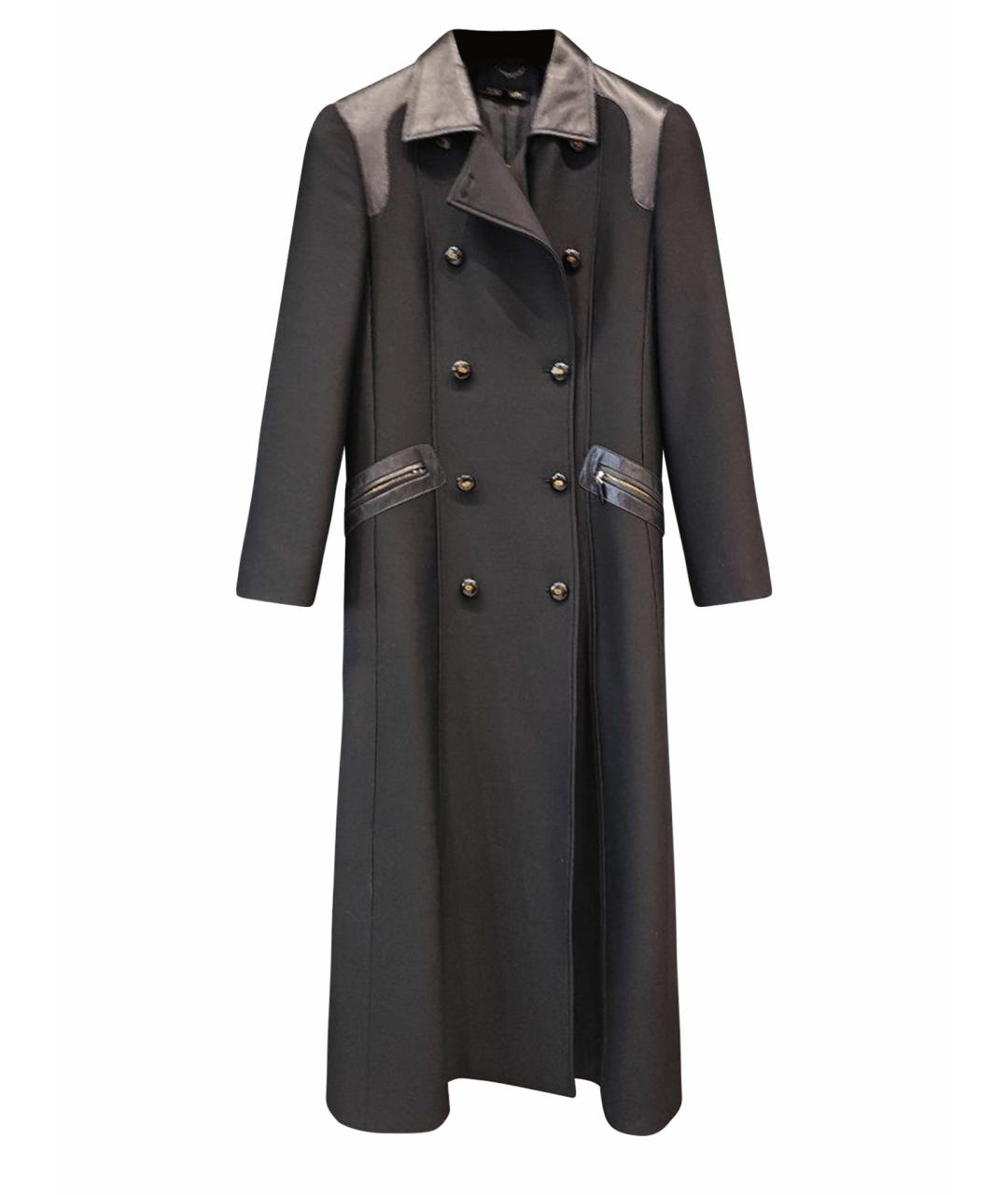 ESCADA Черное шерстяное пальто, фото 1