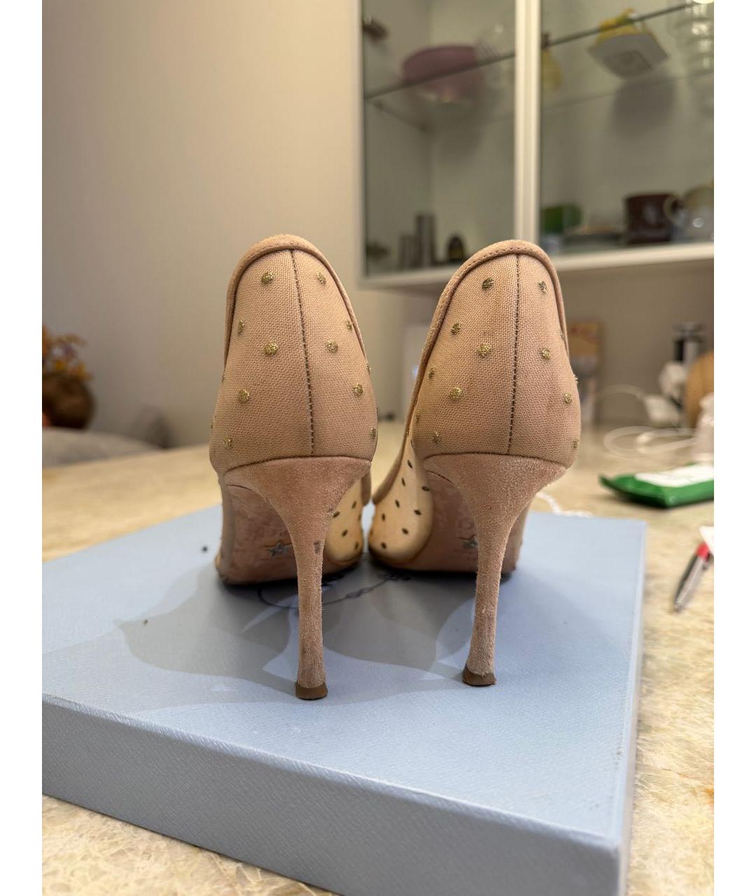 CHRISTIAN DIOR Бежевые туфли, фото 5