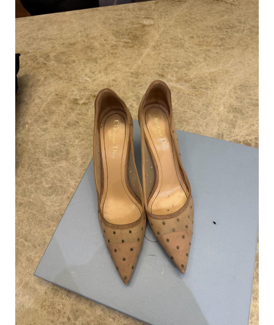 CHRISTIAN DIOR Бежевые туфли, фото 2
