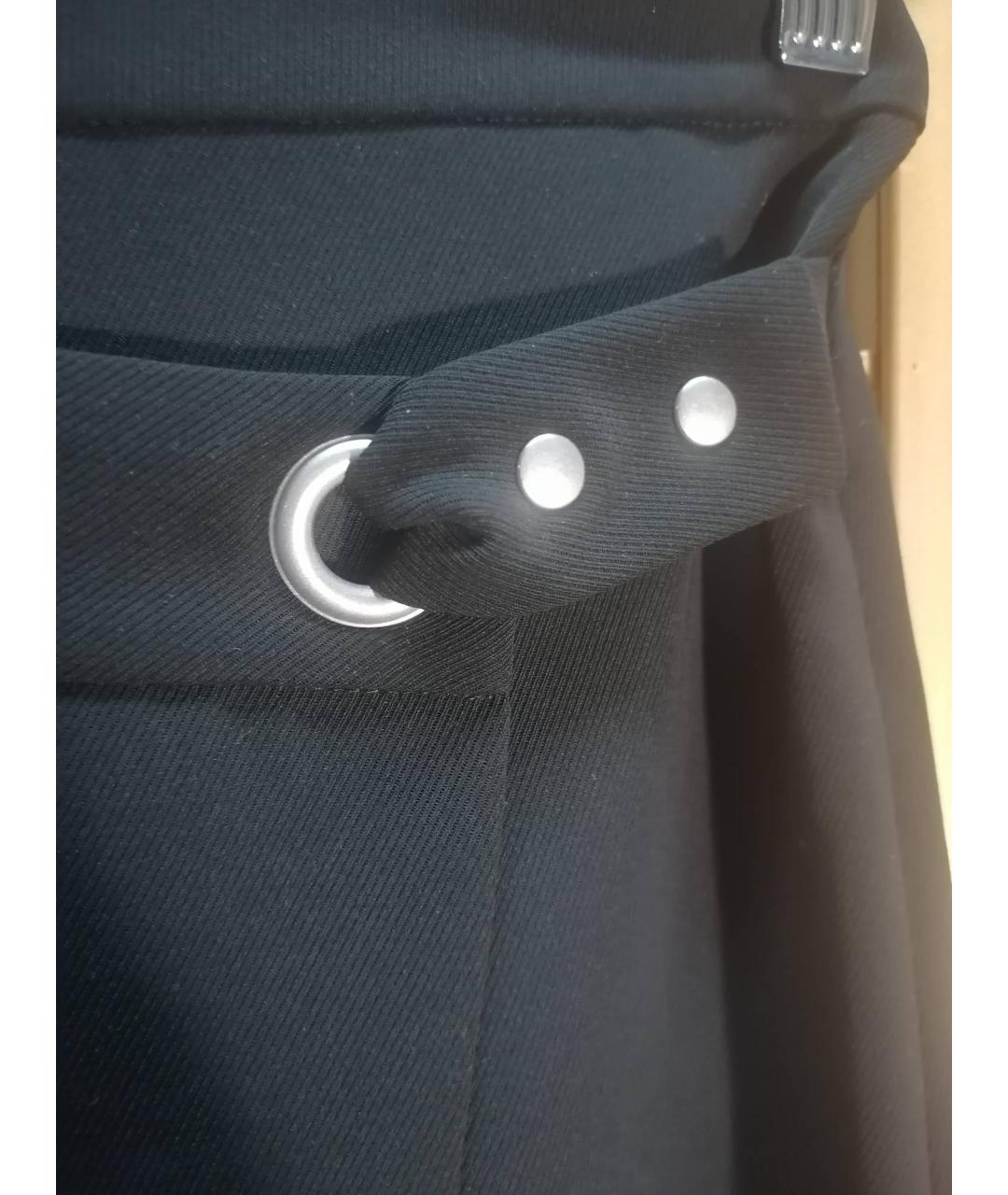 ALEXANDER WANG Черная полиэстеровая юбка миди, фото 4