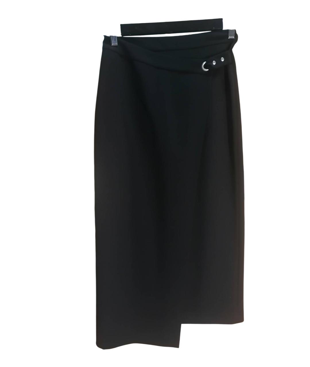 ALEXANDER WANG Черная полиэстеровая юбка миди, фото 6