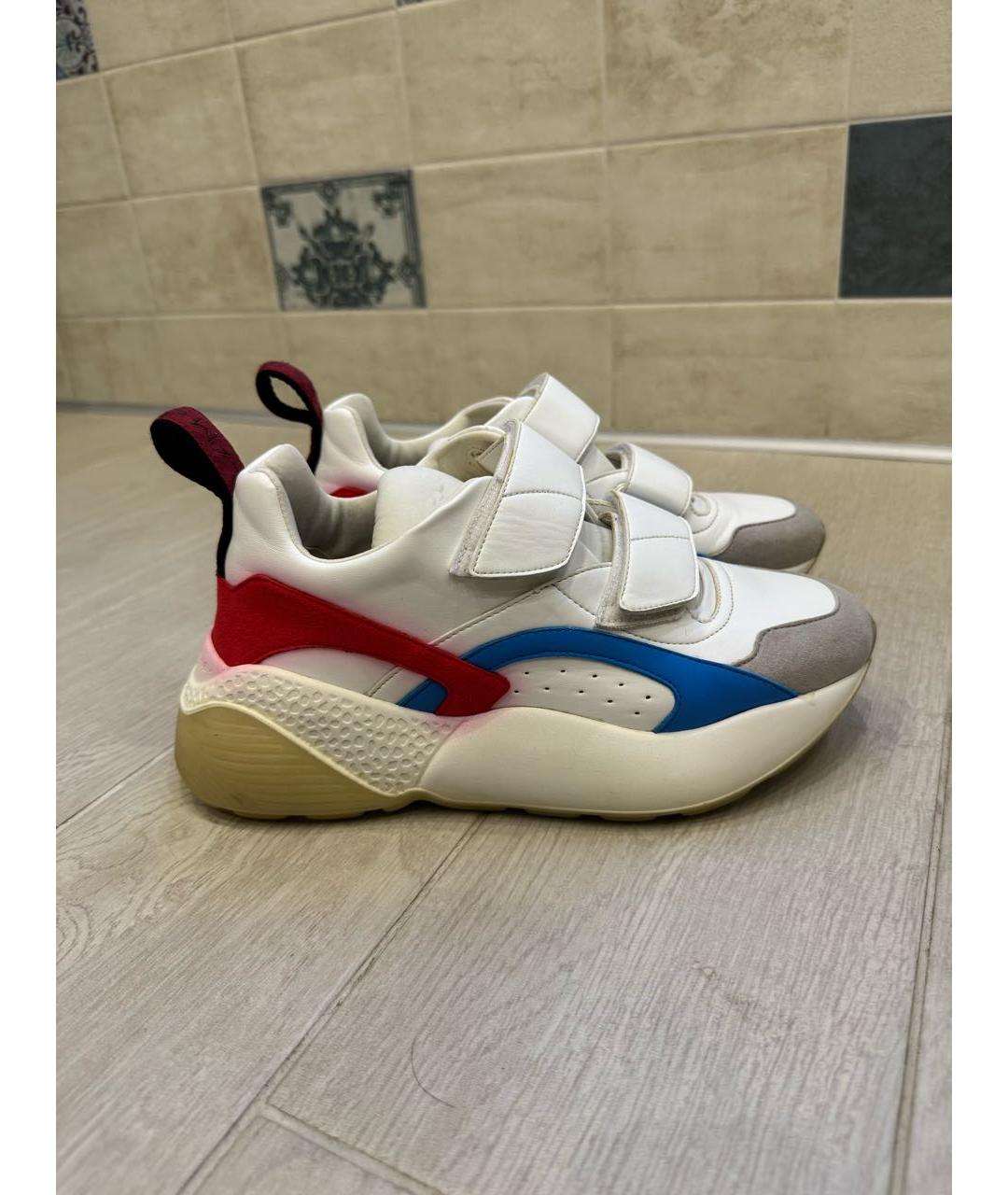 STELLA MCCARTNEY Белые кроссовки из искусственной кожи, фото 5