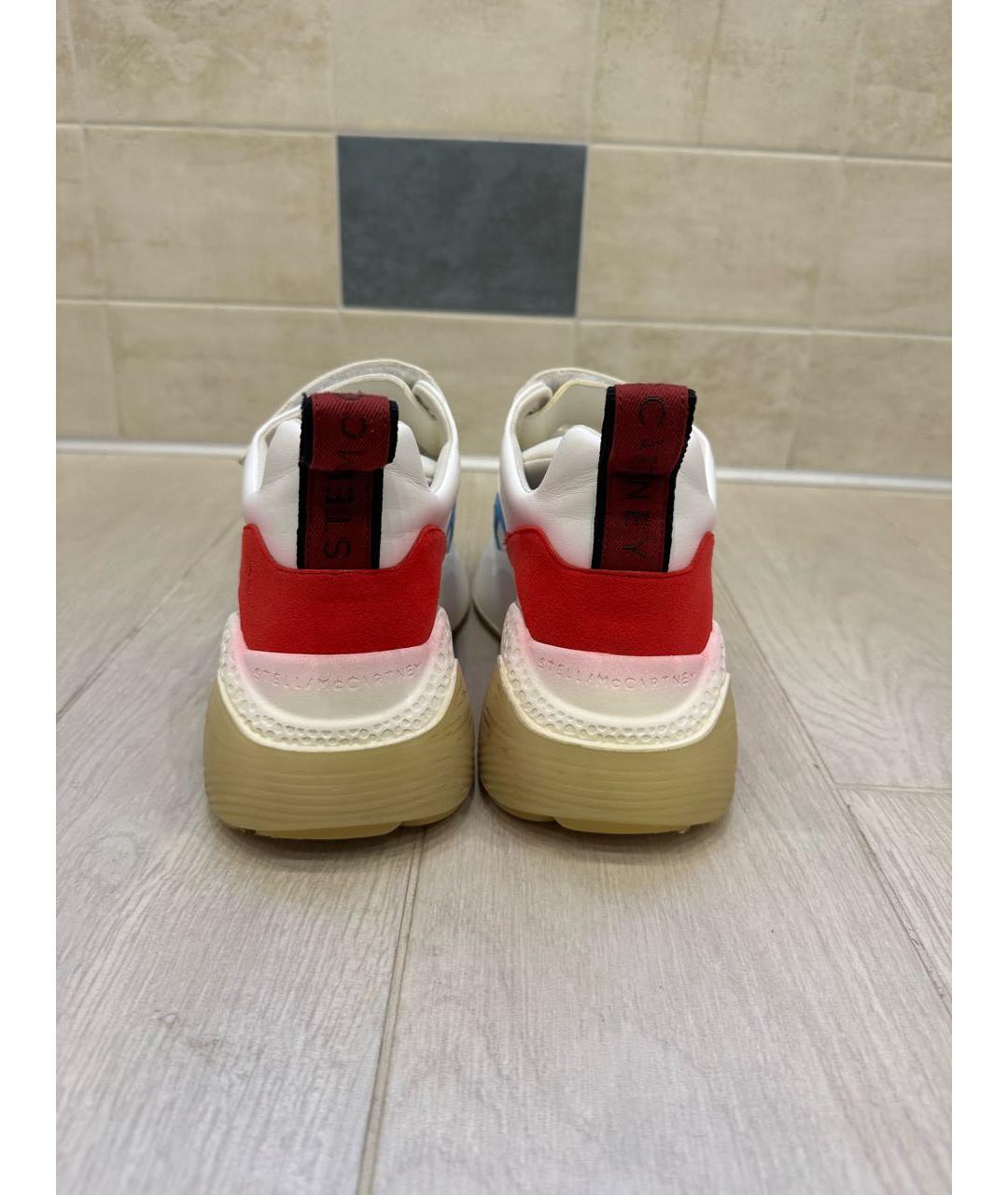 STELLA MCCARTNEY Белые кроссовки из искусственной кожи, фото 4