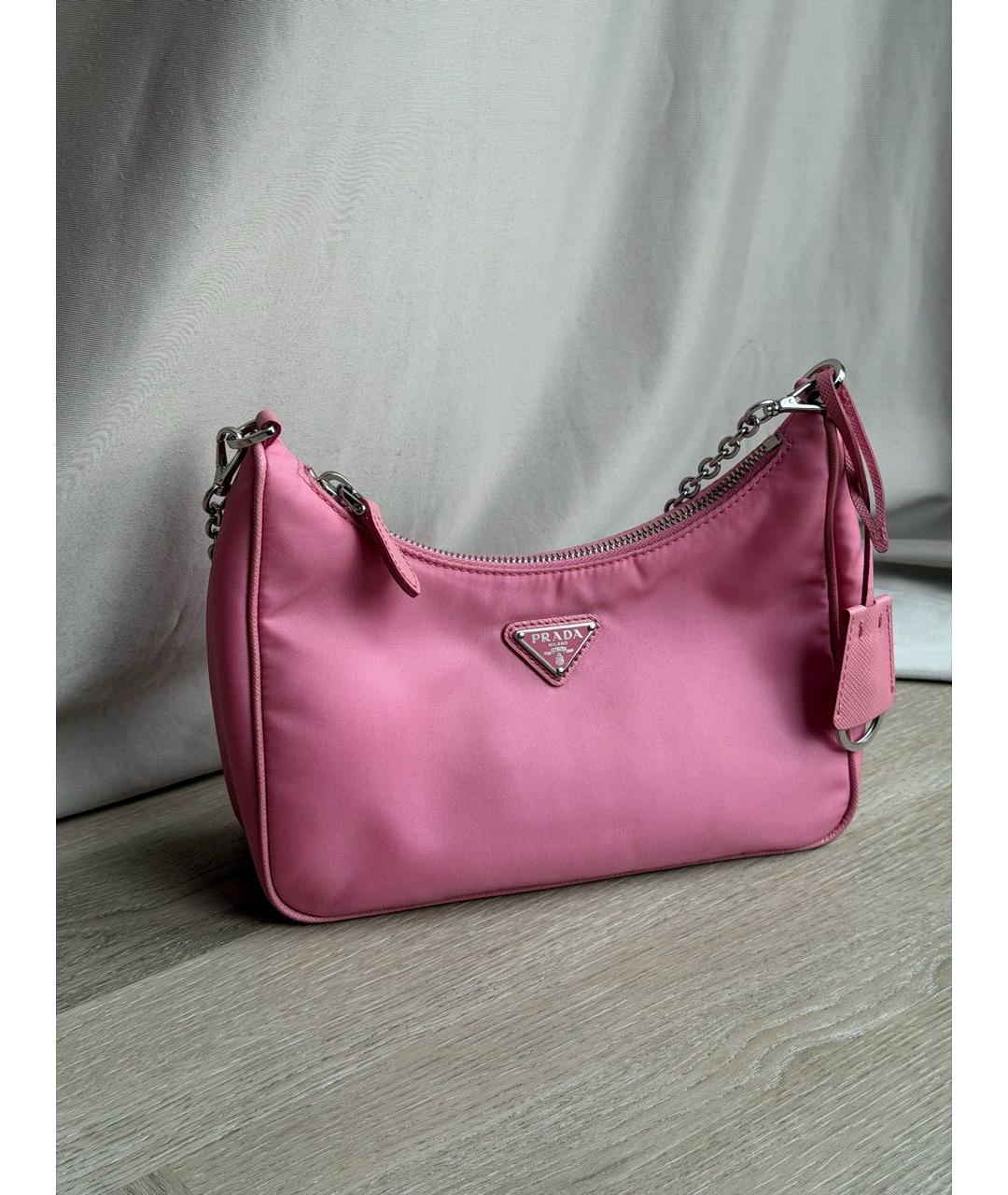 PRADA Розовая сумка через плечо, фото 7