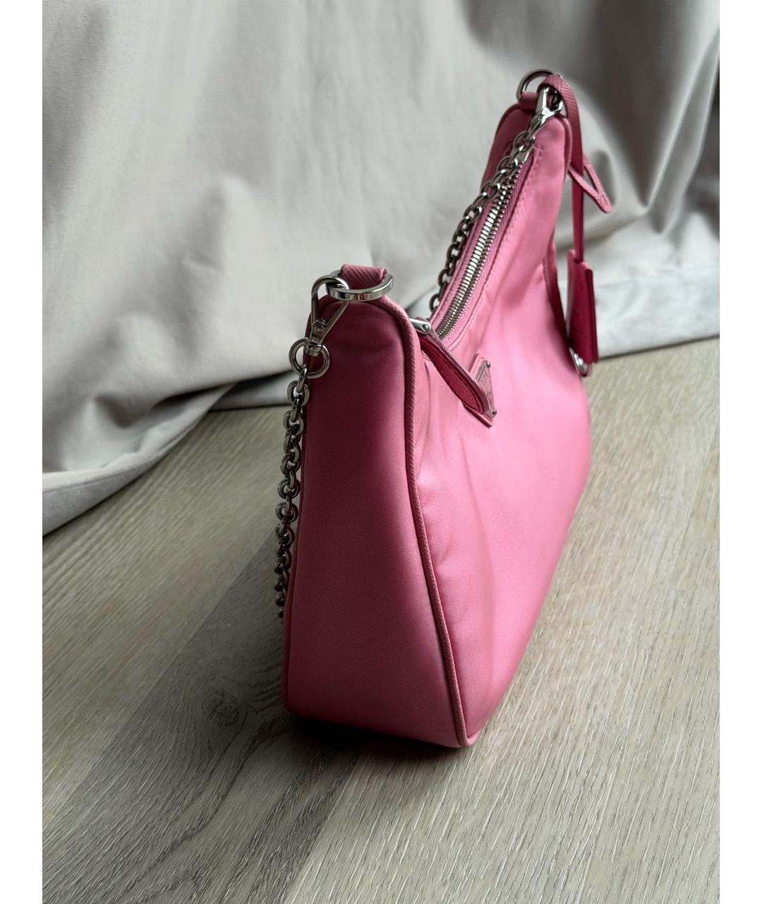 PRADA Розовая сумка через плечо, фото 2
