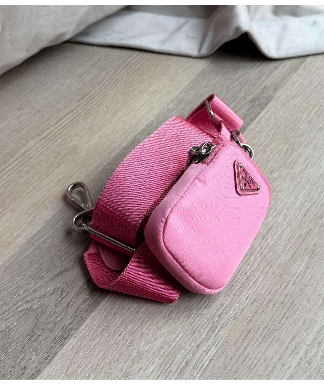 PRADA Розовая сумка через плечо, фото 5