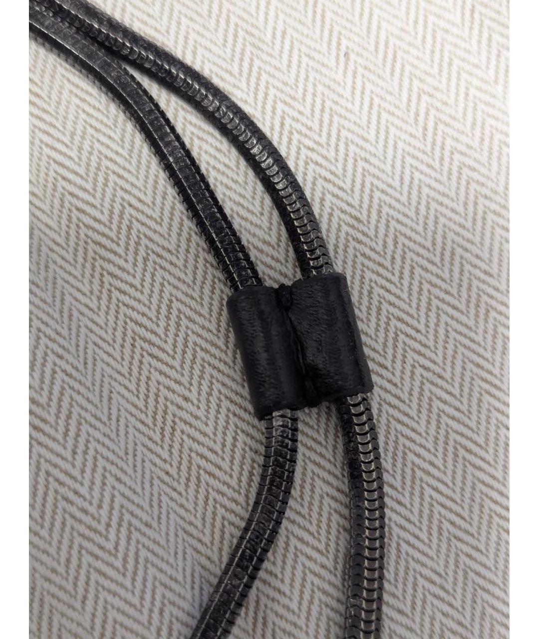 LANVIN Черная подвеска из экзотической кожи, фото 7