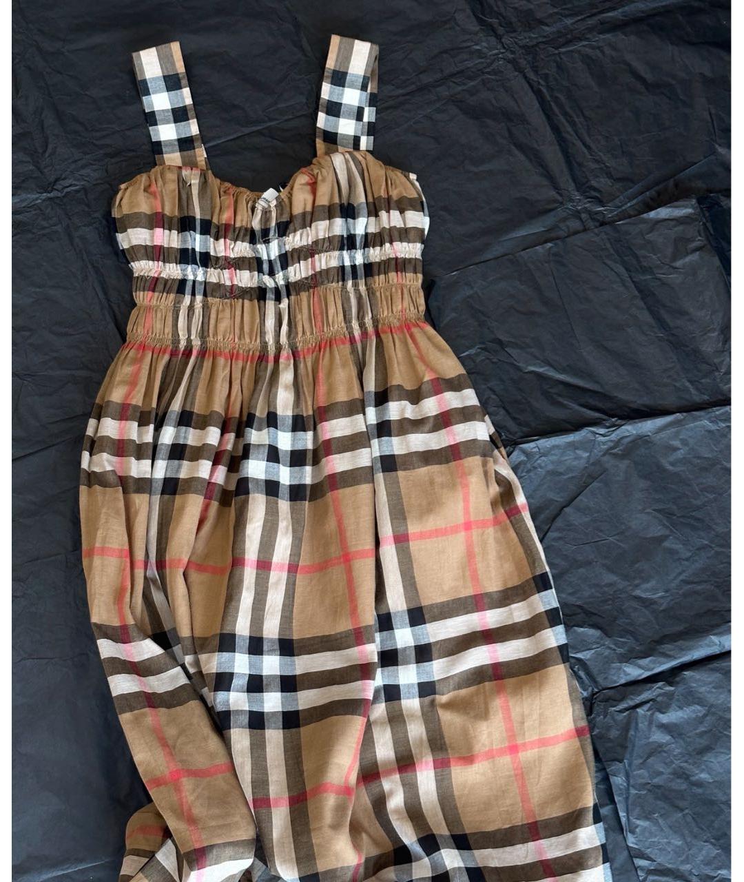 BURBERRY Коричневое повседневное платье, фото 6