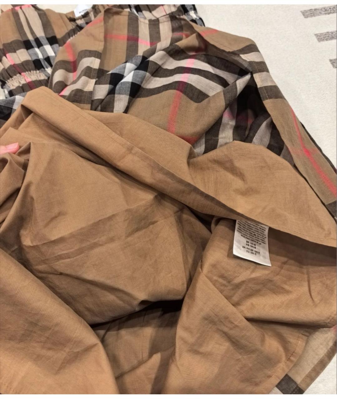 BURBERRY Коричневое повседневное платье, фото 4