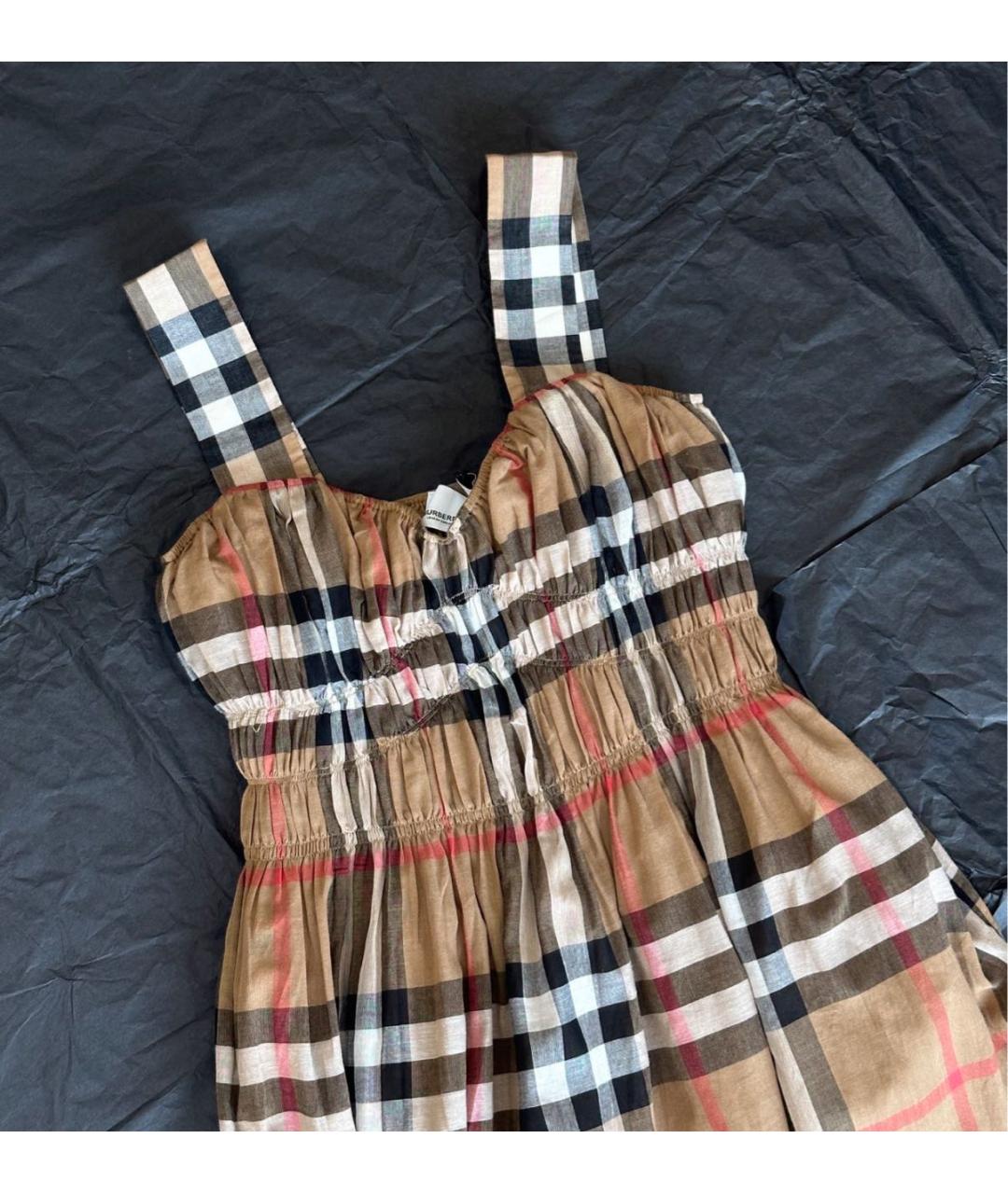 BURBERRY Коричневое повседневное платье, фото 7