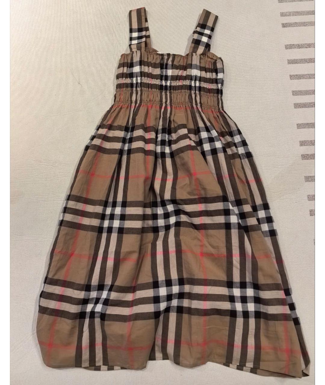 BURBERRY Коричневое повседневное платье, фото 5