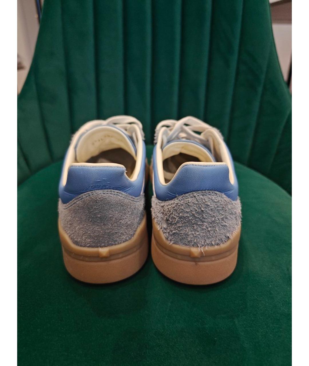 VALENTINO Голубые текстильные кеды, фото 4