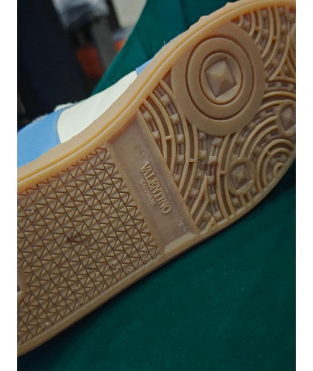 VALENTINO Голубые текстильные кеды, фото 6