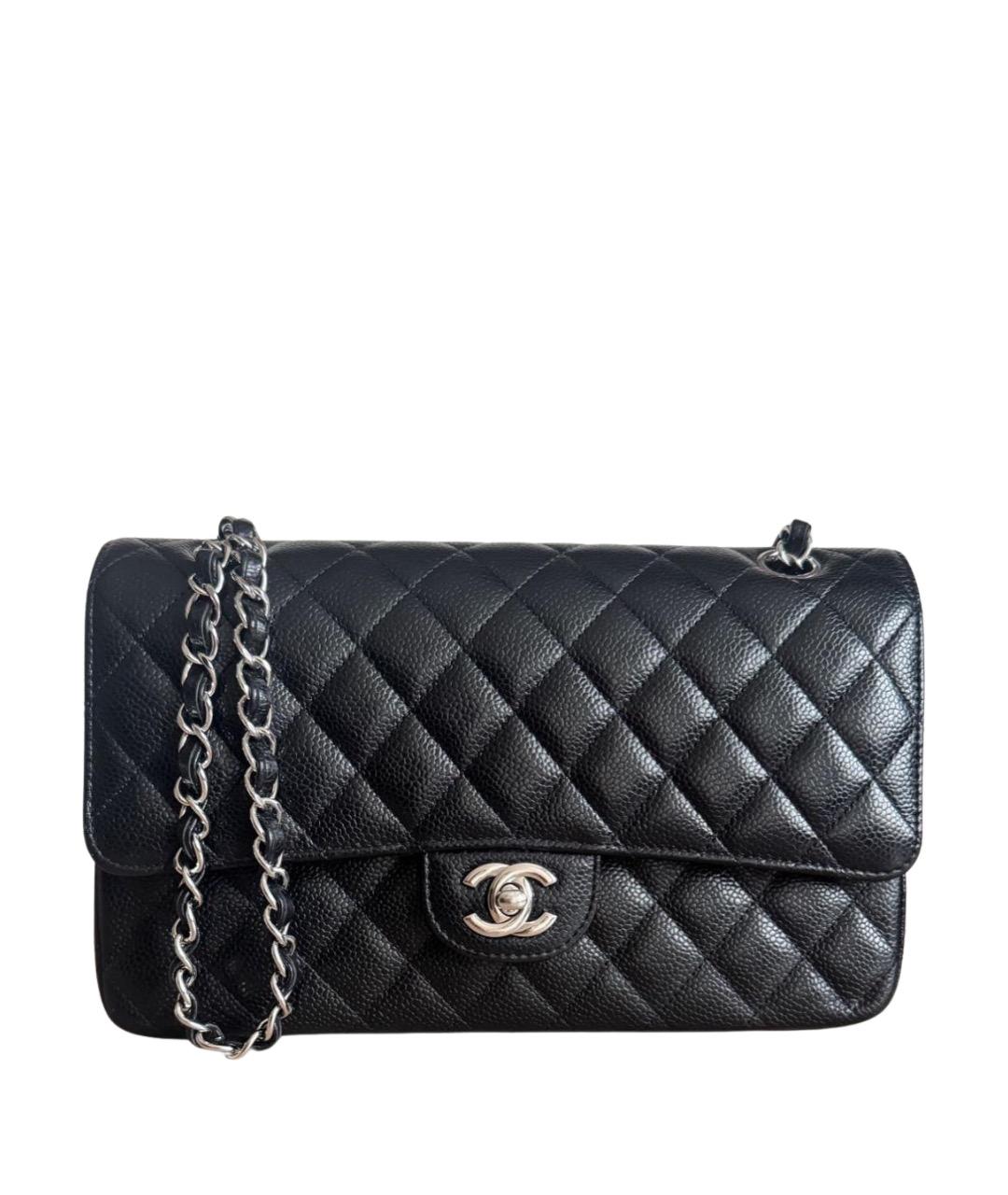 CHANEL Черная кожаная сумка через плечо, фото 1