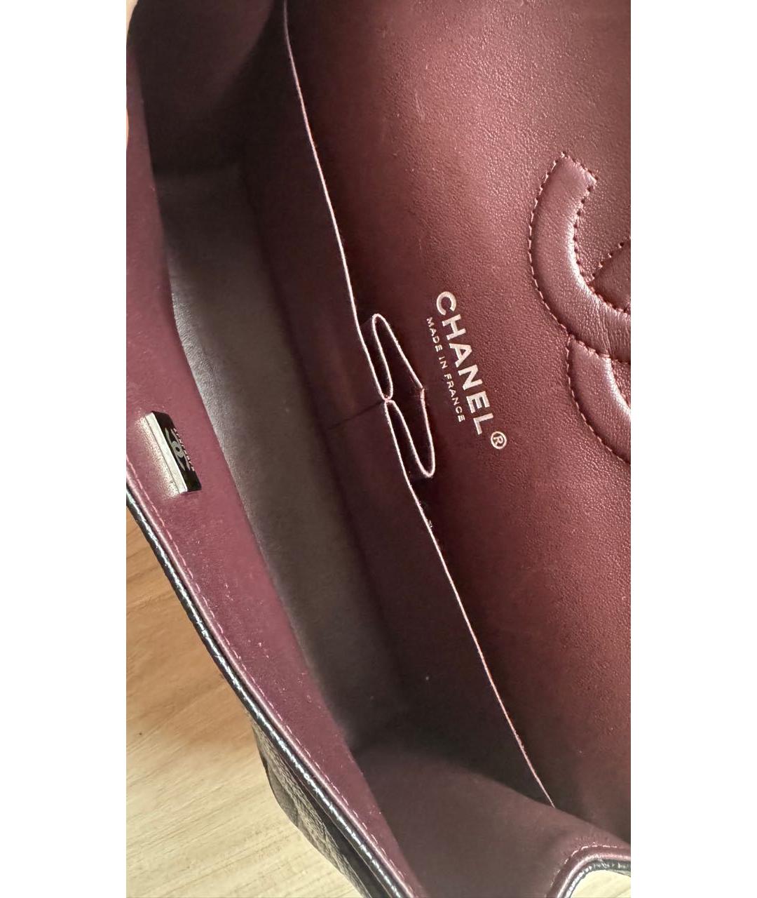 CHANEL Черная кожаная сумка через плечо, фото 8