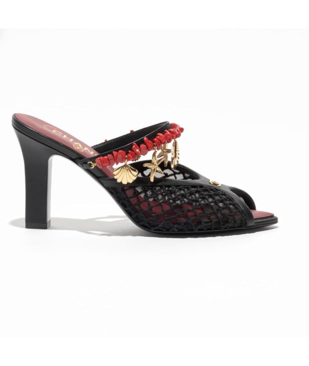 CHANEL Черные мюли, фото 4