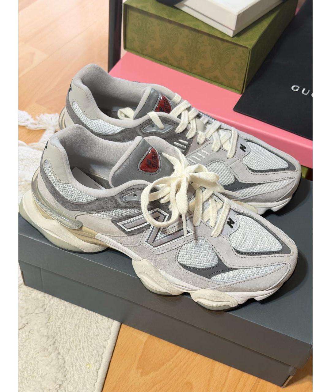 NEW BALANCE Серые замшевые кроссовки, фото 6