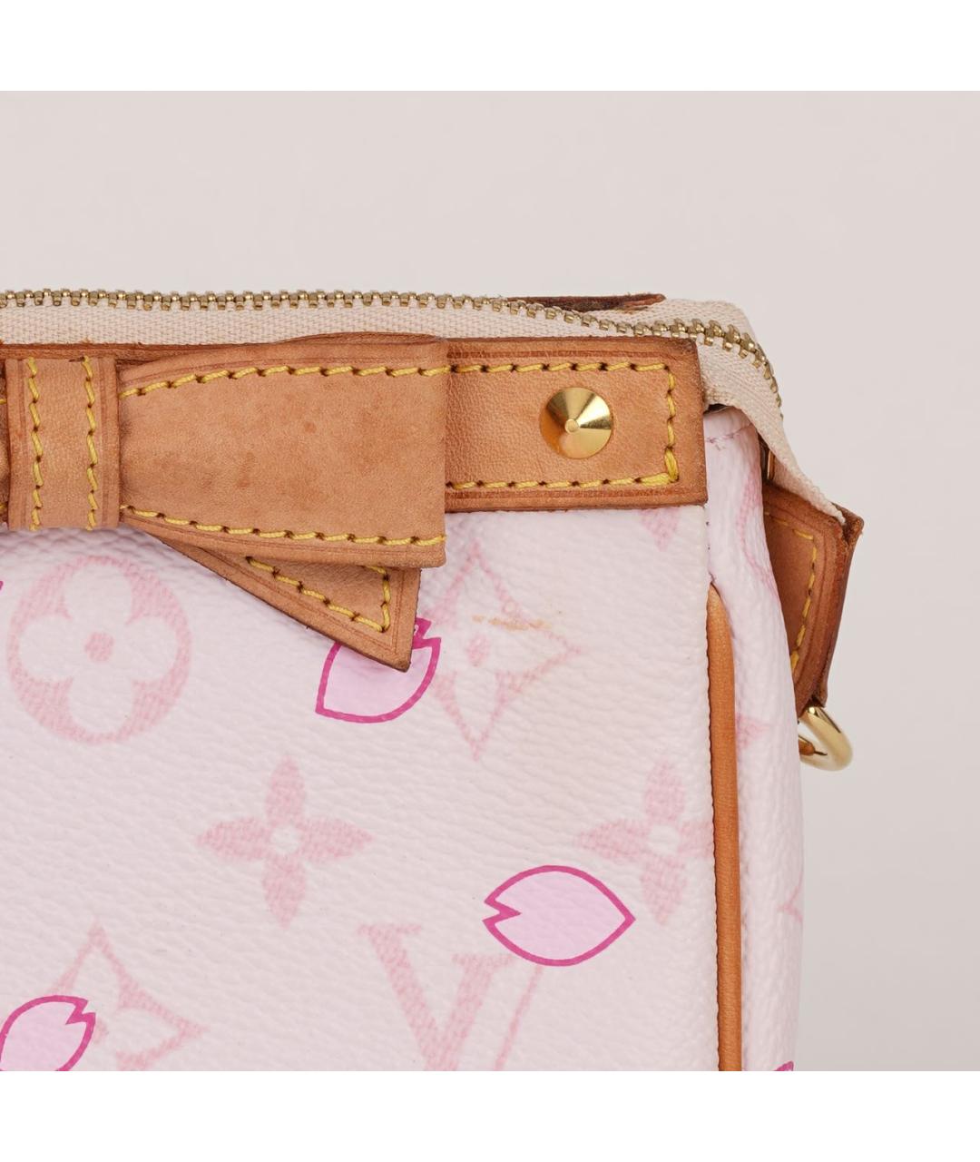 LOUIS VUITTON Розовая сумка с короткими ручками, фото 8