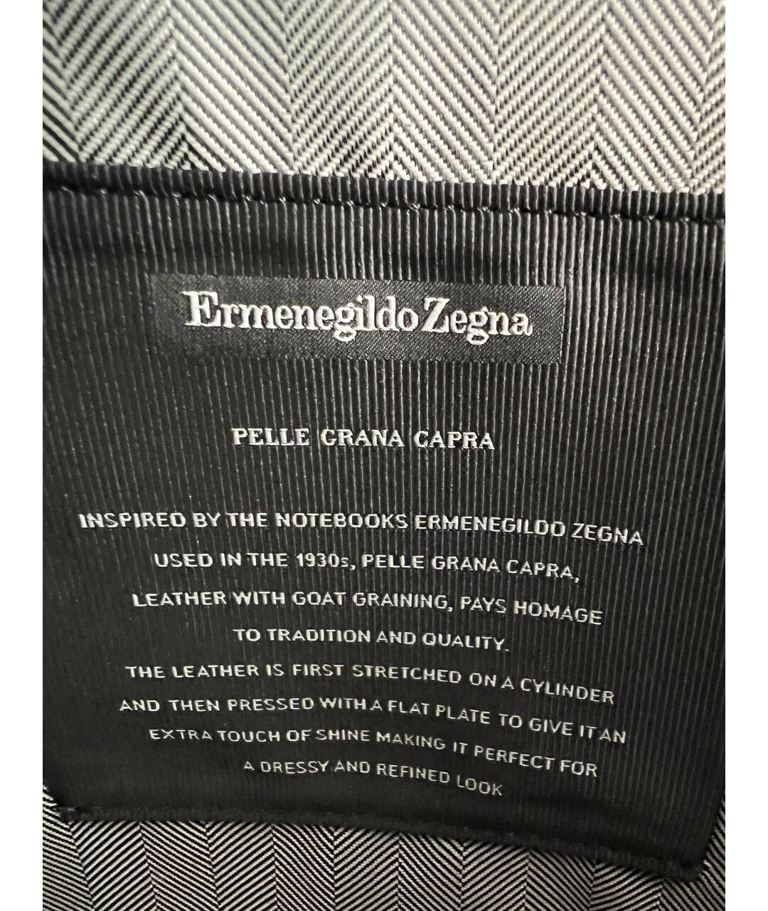 ZEGNA Синий кожаный портфель, фото 8