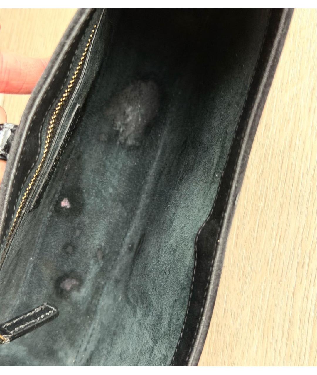 SAINT LAURENT Черная сумка с короткими ручками, фото 6