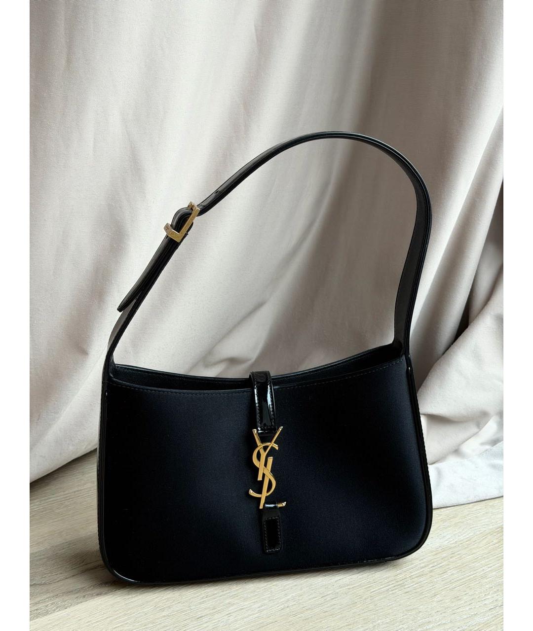 SAINT LAURENT Черная сумка с короткими ручками, фото 7