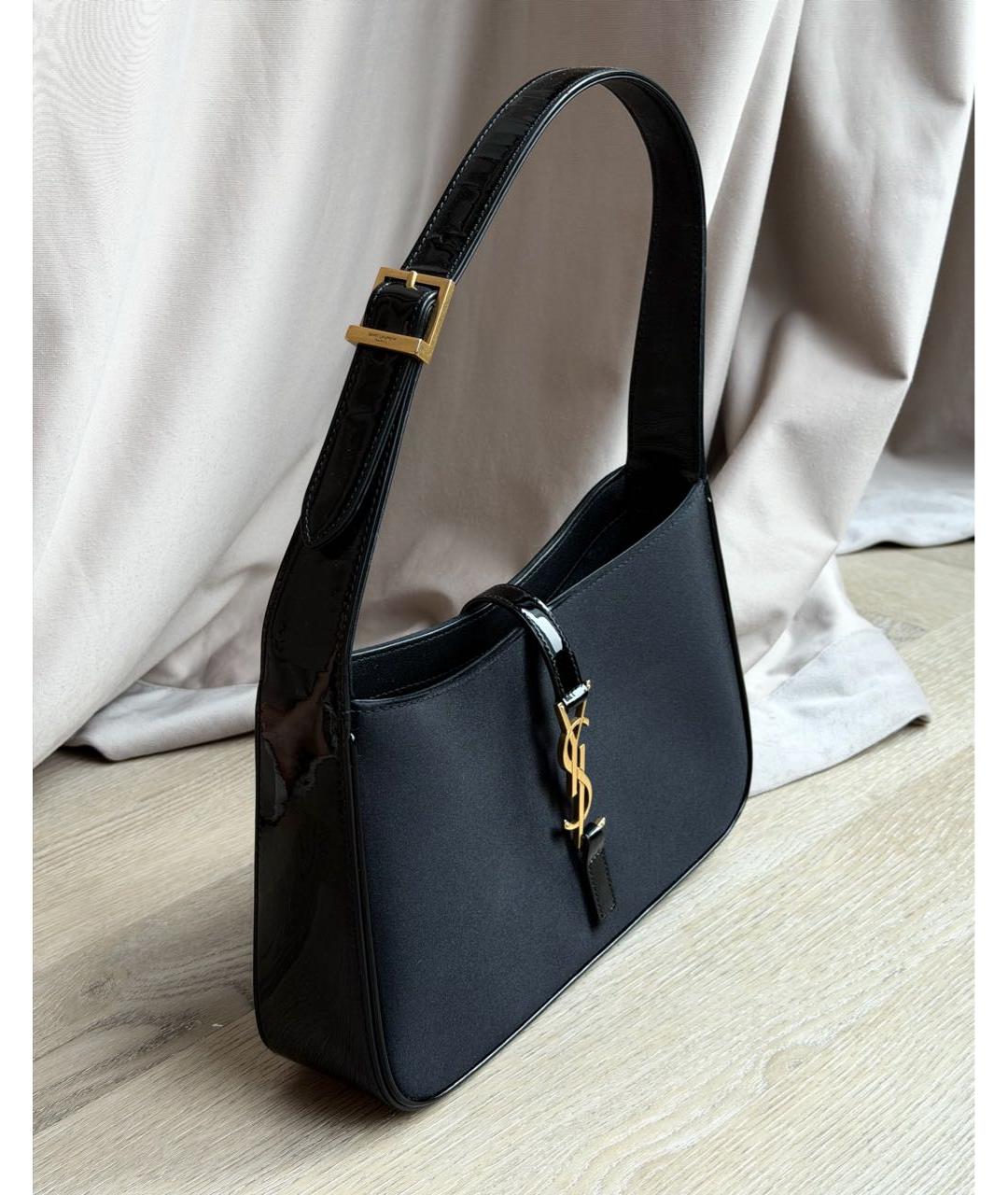 SAINT LAURENT Черная сумка с короткими ручками, фото 2