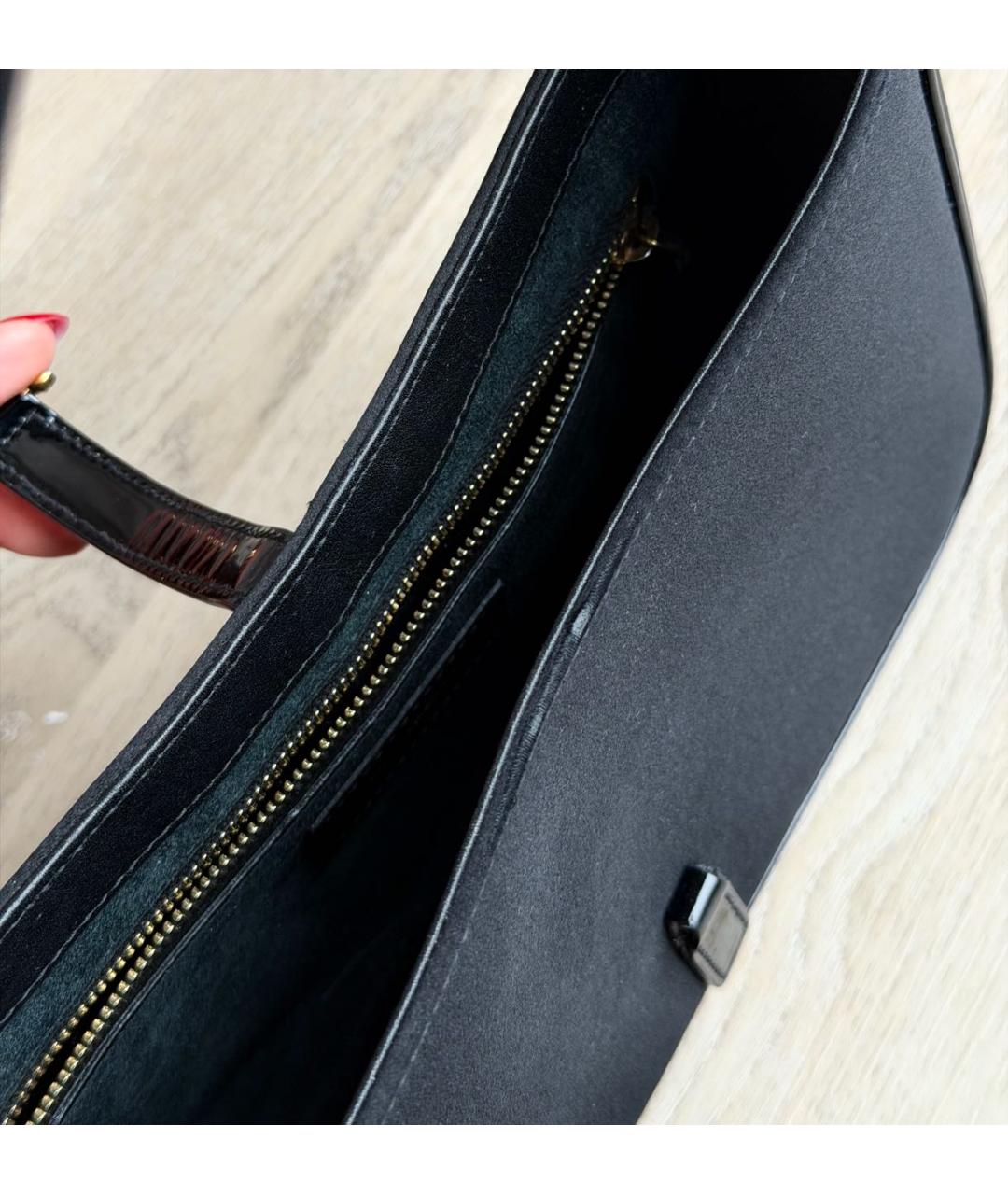 SAINT LAURENT Черная сумка с короткими ручками, фото 5